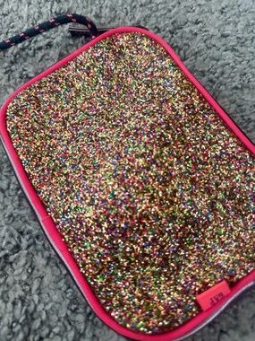 GAP Glitter Multicolor purse with Pink Trim